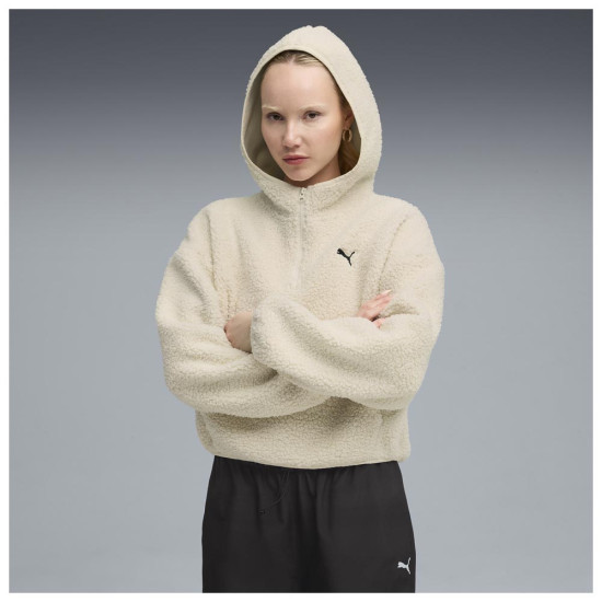 Puma Γυναικείο φούτερ Wardrobe Essentials Oversized Polar Fleece Hoodie